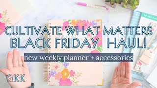 Cultivate What Matters Haul Goal Setting Supplies 2024 Season by Season Weekly Planner Accessories [upl. by Ayyn923]