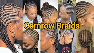 Natural Cornrow Braids Hairstyles for Black Women  Cornrow Hairstyles that you will love [upl. by Andonis]