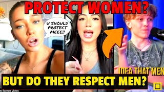 Woman DEMANDS MEN PROTECT HER While Insulting Men [upl. by Cleasta]