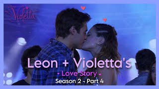 Violetta 2 English  Vilu and Leon dancing Ep70 [upl. by Akkin]