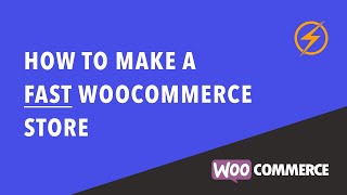 How to make a really FAST WooCommerce website  Step by Step Tutorial to SPEED up WooCommerce [upl. by Misa]