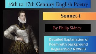 Sonnet1 by Philip Sidney Loving in truth Detailed explanation in Hindi2Sem RegularSol NCWEB [upl. by Eendys303]