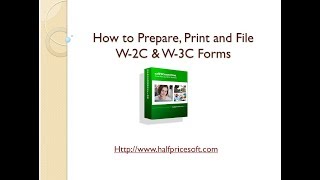 How to Prepare Print and File W2C amp W3C Forms [upl. by Jet845]