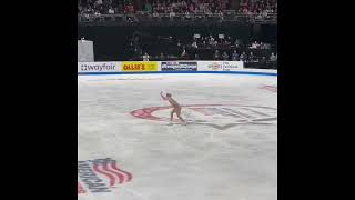 Amber Glenn’s winning triple axel at the 2024 US Figure Skating Championships [upl. by Alue]