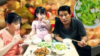 Thịt Kho Cải ChuaCanh Cá Thác Lác Khổ QuaBữa Cơm Chiều Đạm Bạc  Viêt Vlog 257 [upl. by Amle874]