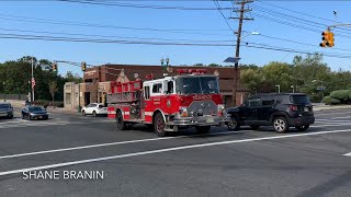 RARE MACK CF Teaneck Fire Department Engine 6 Responding 101020 [upl. by Greabe]