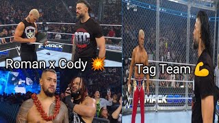 Roman Reigns and Cody Rhodes on Same Page🔥Tag Team Match😱on SmackDown🤯 [upl. by Nitsruk]