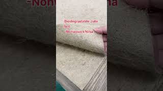 jute jutefibre biodegradables microgreens plants biodegradable Jute felt roll or sheet [upl. by Nwatna686]