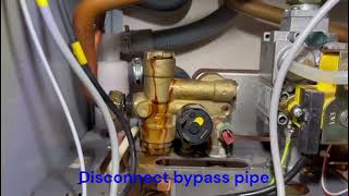 How to replace diverter valve  Leaking diverter valve on Baxi Duo Tec  Potterton Promax [upl. by Allisurd]