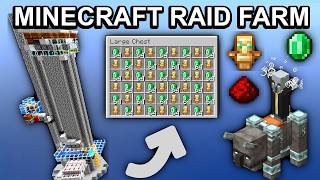 How to Build a Minecraft RAID FARM  Best amp Easiest Design  121  StepbyStep Guide [upl. by Eimareg]