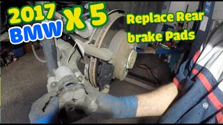 2017 BMW X5 replacing rear brake pads and resetting brake light [upl. by Jeminah702]