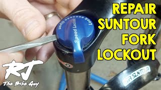 Suntour Fork Lockout Repair [upl. by Eanaj296]