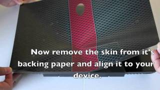 How to Apply a Laptop Skin [upl. by Eddina121]