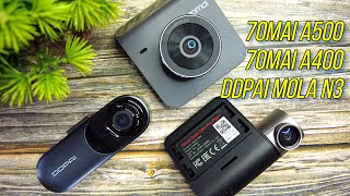 DDPAI Mola N3 vs 70MAI A500 vs 70MAI A400  25K Dashcam Comparison  License Plate Readability [upl. by Irot93]