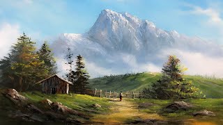 Easy Landscape Painting  Step By Step Painting Tutorial  How to Paint Landscape Scenery Landscape [upl. by Mccall]