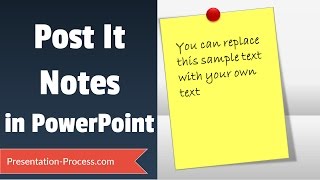 Post It Notes Tutorial in PowerPoint [upl. by Wiebmer]