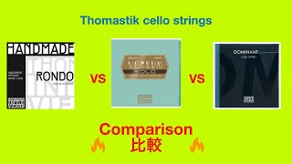 Thomastik cello strings comparison  トマスティックのチェロ弦比較 17032023 [upl. by Acirret]