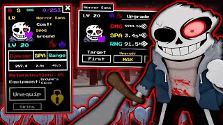 🎃EVENT Horror Sans Unit Showcase Undertale Adventures [upl. by Llenra]