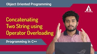 Concatenating two strings using operator overloading in C  OOP  KTU [upl. by Magda]