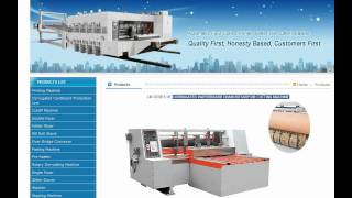 CORRUGATED PAPERBOARD CHAIN ROTARY DIE CUTTING MACHINE [upl. by Alisen]