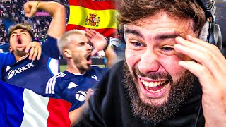 JE REAGIS AUX MEILLEURS MOMENTS DU MATCH DE FOOT FRANCE  ESPAGNE [upl. by Erodavlas]