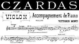 czardas violin  Piano Accompaniment [upl. by Ahsilahs731]