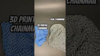 Real Chainmail vs 3D Printed Chainmail [upl. by Noskcaj]