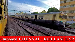 Onboard CHENNAI EGMORE  KOLLAM EXPRESS  Departure from CHENNAI  Indian Railways [upl. by Ahsitul]