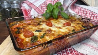 Vegetarian lasagna Eggplant with Sugo and Mozzarela [upl. by Einahpts]