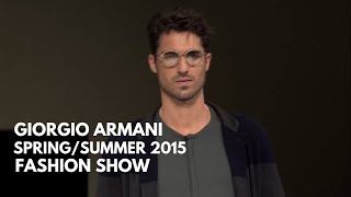 Giorgio Armani Fashion Show  Spring Summer 2015 Menswear Collection [upl. by Ille]