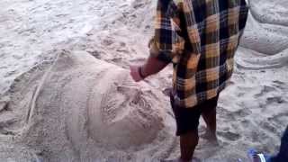 How To Create Sand Sculpture  Orissa Tourism HD Video [upl. by Lat762]