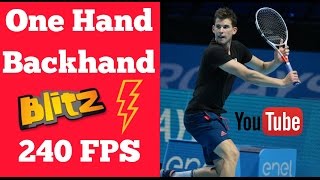 One Hand Backhand PERFECTION  Federer Wawrinka Thiem amp Dimitrov [upl. by Nitsu]