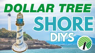 ⛴️ 7 New SHORE Dollar Tree DIYS Nautical amp Coastal Decor Crafts Lighthouse amp Lobster Traps [upl. by Mcquoid555]