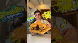 Krabby Patty from Spongebob 😋🍔 recipe shorts [upl. by Barimah]