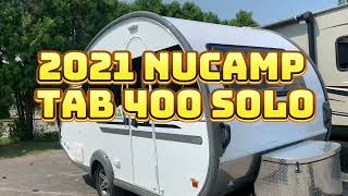 PreOwned nuCamp Tab 400 Solo quick tour [upl. by Goulder]