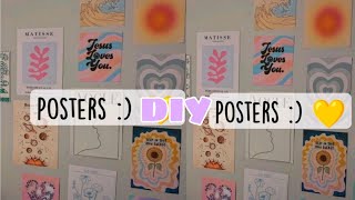 how to make a DIY homemade aesthetic posters at home homemade [upl. by Aihcrop]