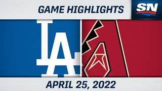 MLB Highlights  Dodgers vs Diamondbacks  Apr 25 2022 [upl. by Lotsirhc]