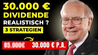 Wie du 2500 € pro Monat passiv verdienst – 3 Dividendenstrategien [upl. by Blaine]