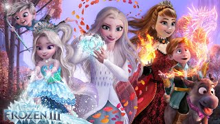 Frozen 3 Anna and Elsa and their kids are Magical Guardians of the North  Alice Edit [upl. by Novyat]