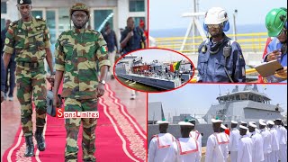 Visite du Président Bassirou Diomaye à bord du patrouilleur « Cayor » de la Marine nationale [upl. by Ahmad]