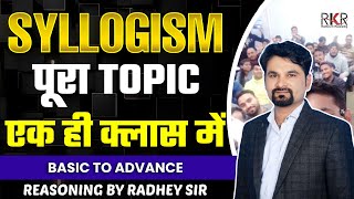 Complete Syllogism Reasoning I Concepts and tricks I By Radhey Sir [upl. by Dittman]