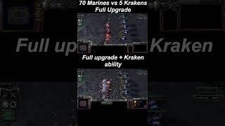 Stracraft 2 Terran vs Custom Race Xayid 70Marines vs 5 Krakens gaming starcraft2 custom race [upl. by Shuping984]