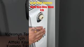 Eyvah petek ısınmıyor  Ezik purjör tapası hava alma tapası değişimi youtubeshort diy [upl. by Einatsed]