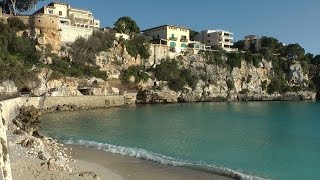 Spain  Balearic Island Mallorca  small town at east coast Porto Cristo [upl. by Desdamonna]