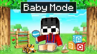 We Played Minecraft In BABY MODE [upl. by Lerad]