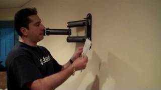 How to Install an Articulating Mount and InWall Power Kit [upl. by Ennahgiel]