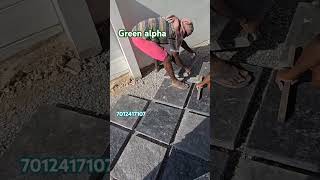 Interlock work Installing method Stone finish [upl. by Alatea386]