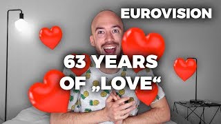 63 years of quotLovequot ❤️  Eurovision 2019 [upl. by Clarie]