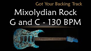 Backing Track  Mixolydian Rock in G and C [upl. by Ran]