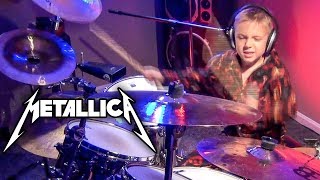 ENTER SANDMAN 6 year old Drummer [upl. by Farlie]